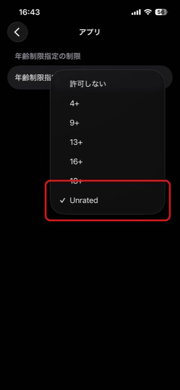 スクリーンタイム設定 5